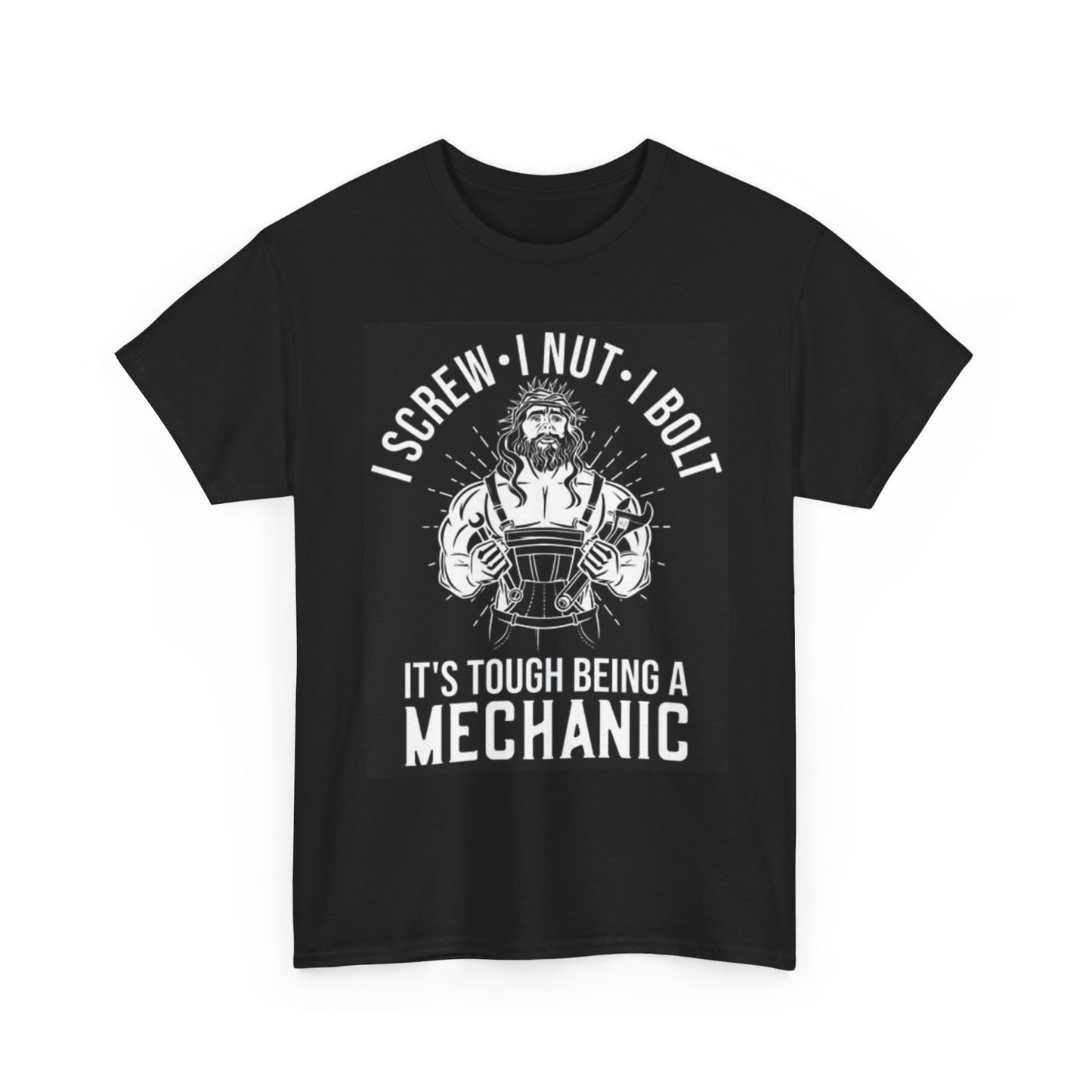 Its Tough Being A Mechanic Graphic T Shirt Funny Blue Collar Unisex Heavy Cotton