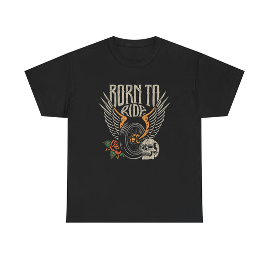 Born To Ride Graphic T-Shirt Cotton Tee New Gift Vintage