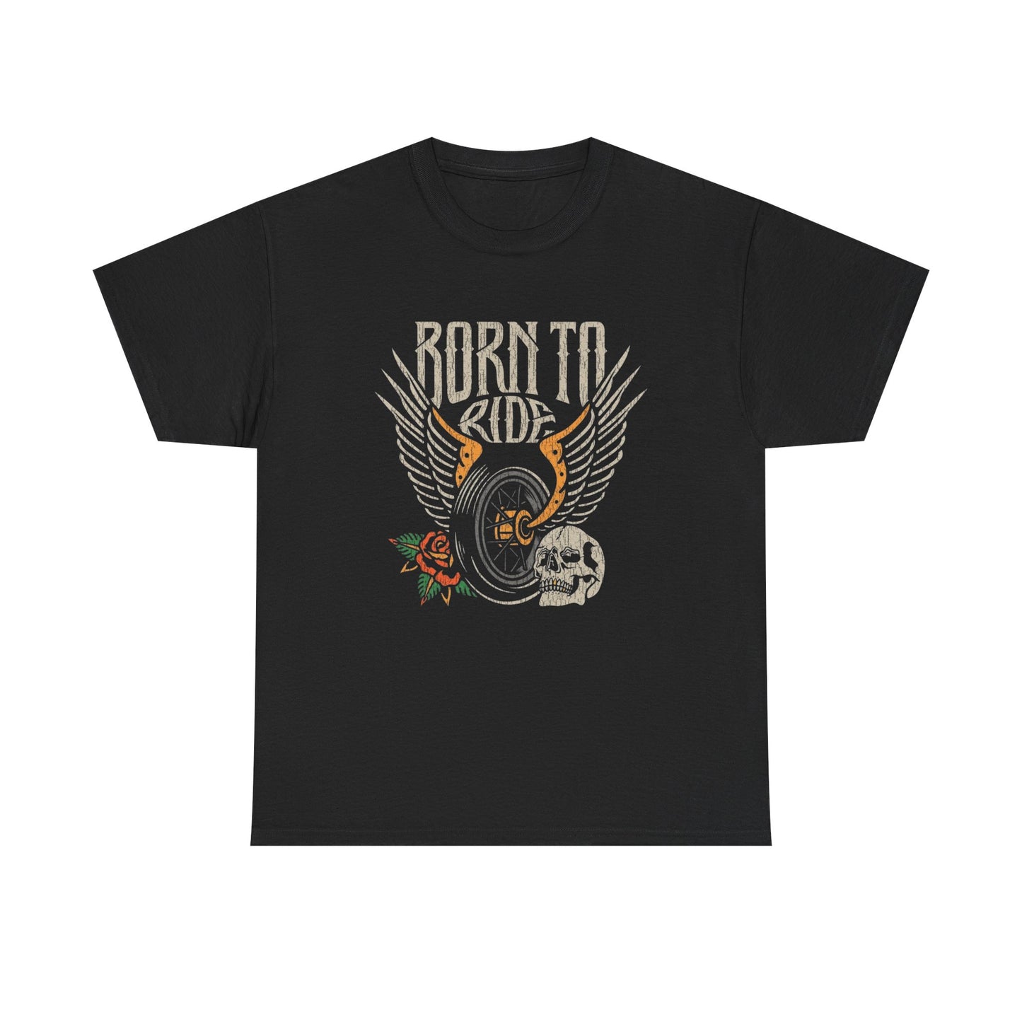 Born To Ride Graphic T-Shirt Cotton Tee New Gift Vintage