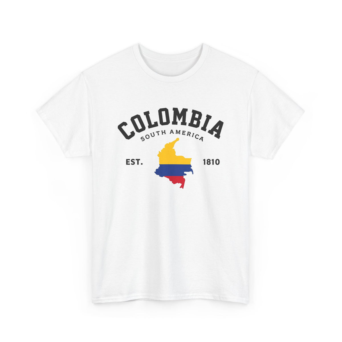 Colombia South America Graphic T Shirt Travel Men's Heavy Cotton Tee