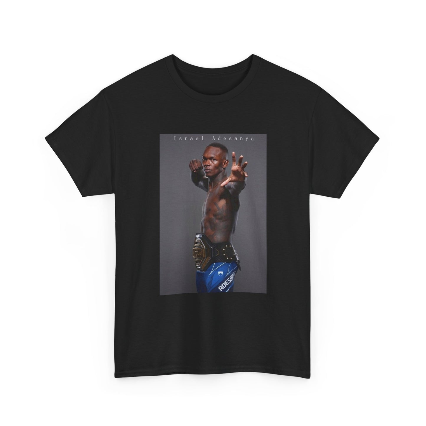 Israel Adesanya Tshirt MMA UFC Merch Champ Graphic Unisex Heavy Cotton Tee