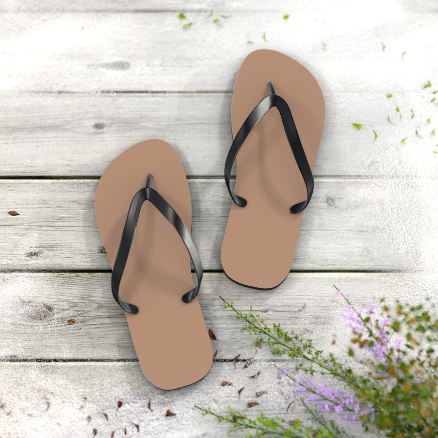 Sandy Brown Flip Flops, Sandals Slides, Summer Footwear, Brand New