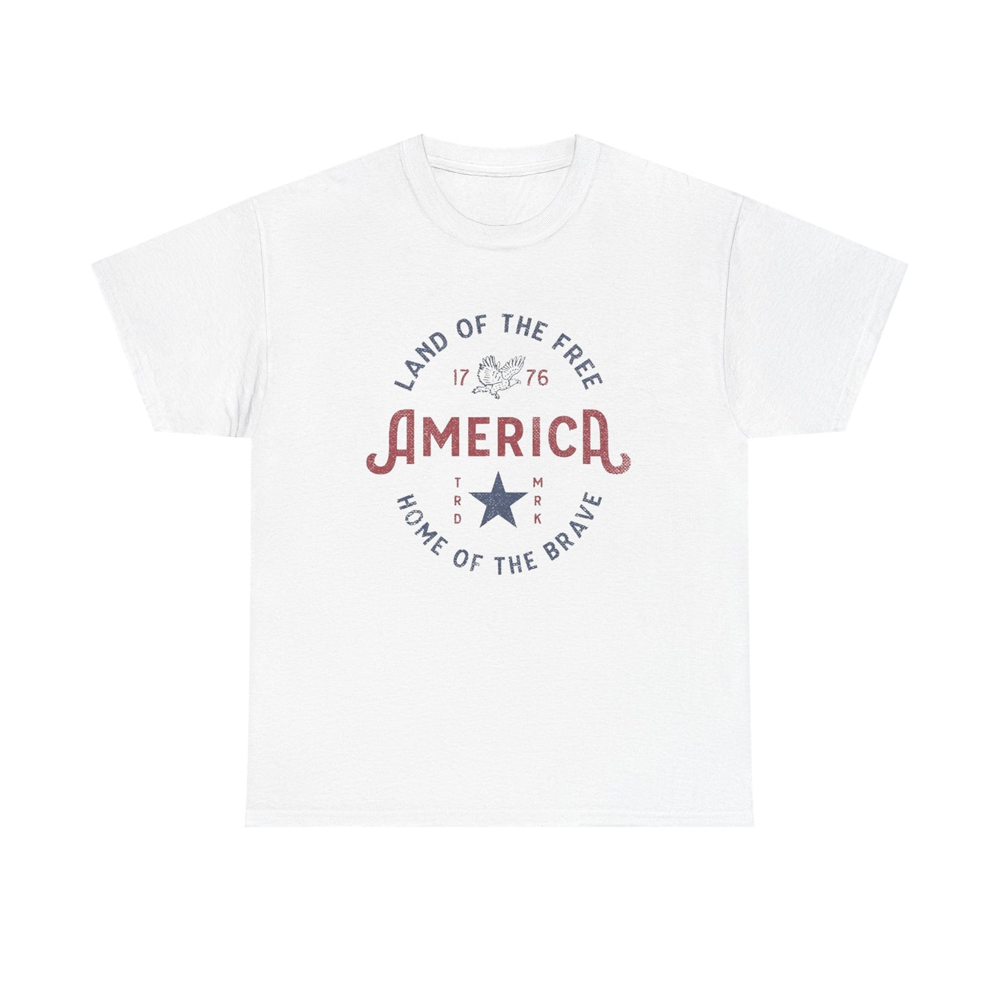 America Land Of The Free Graphic T Shirt Adult New Tee