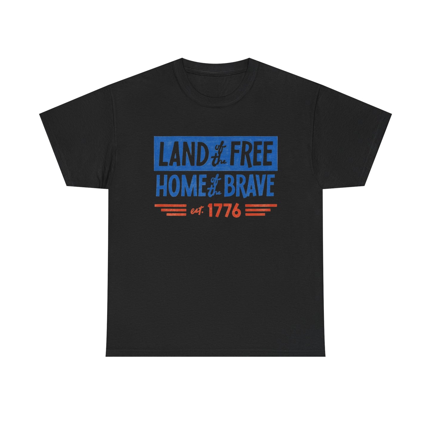USA Land Of The Free 1776 Graphic T Shirt NEW ADULT TEE VINTAGE