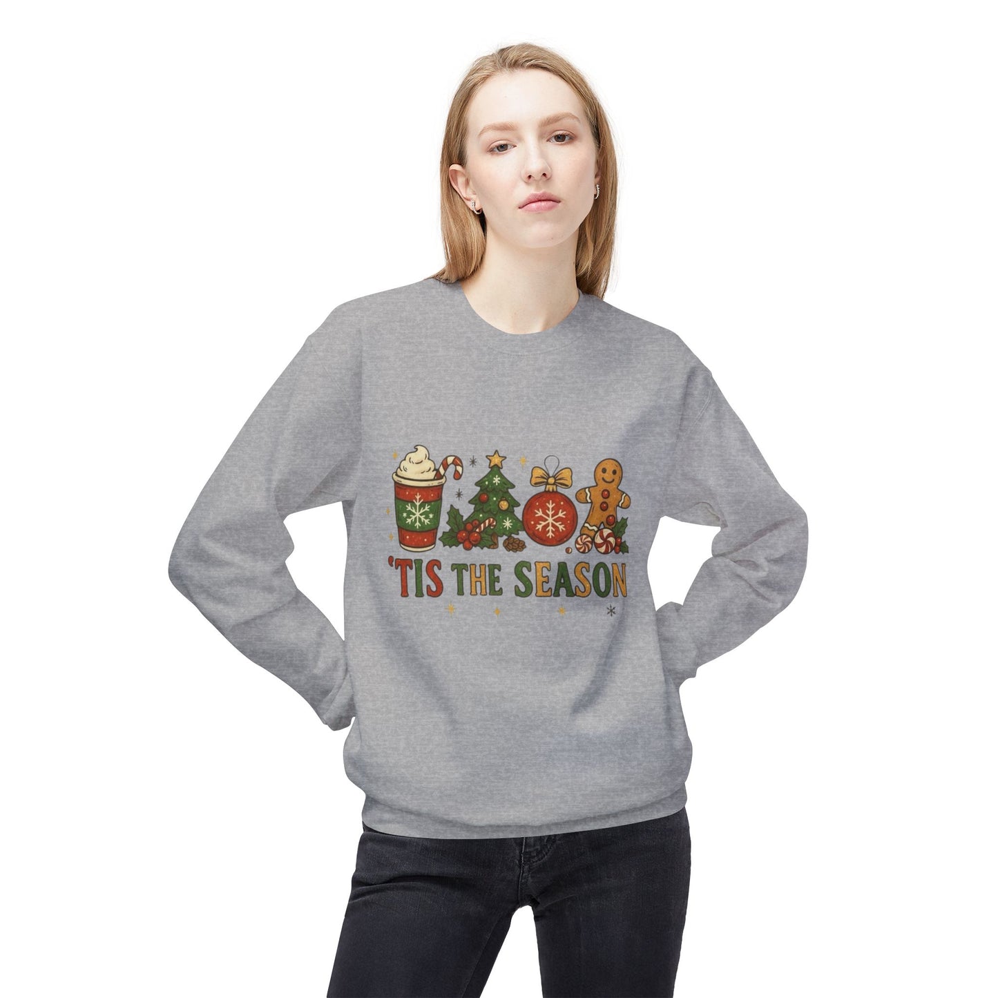 Tis The Season Christmas Sweater Holiday's NEW Unisex Fleece Crewneck Sweatshirt