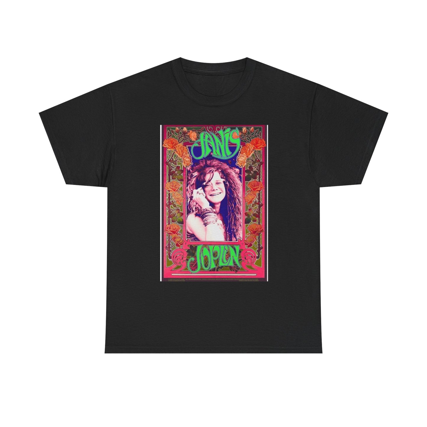 Janis Joplin Retro T Shirt BRAND NEW Apparel Unisex Graphic Tee USA