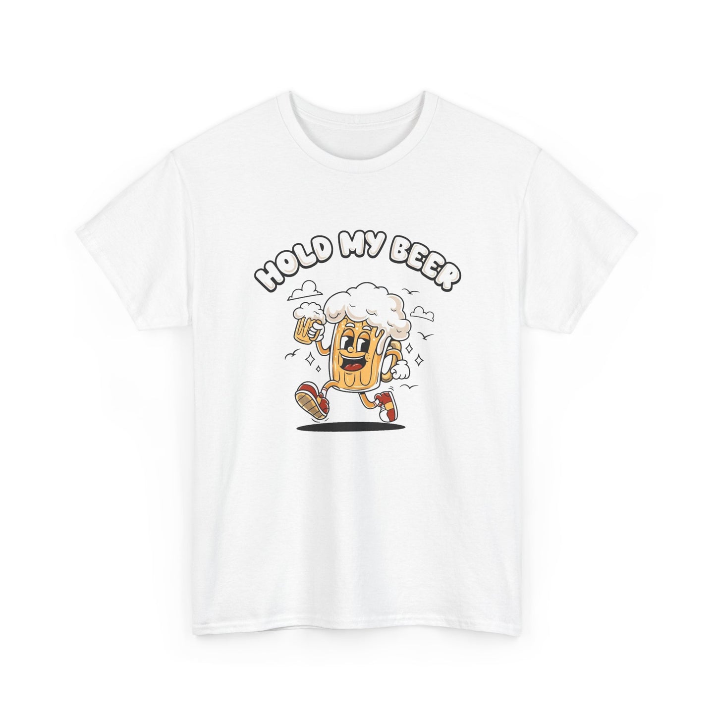 Hold My Beer Funny Graphic T Shirt NEW Vintage Unisex Heavy Cotton Tee