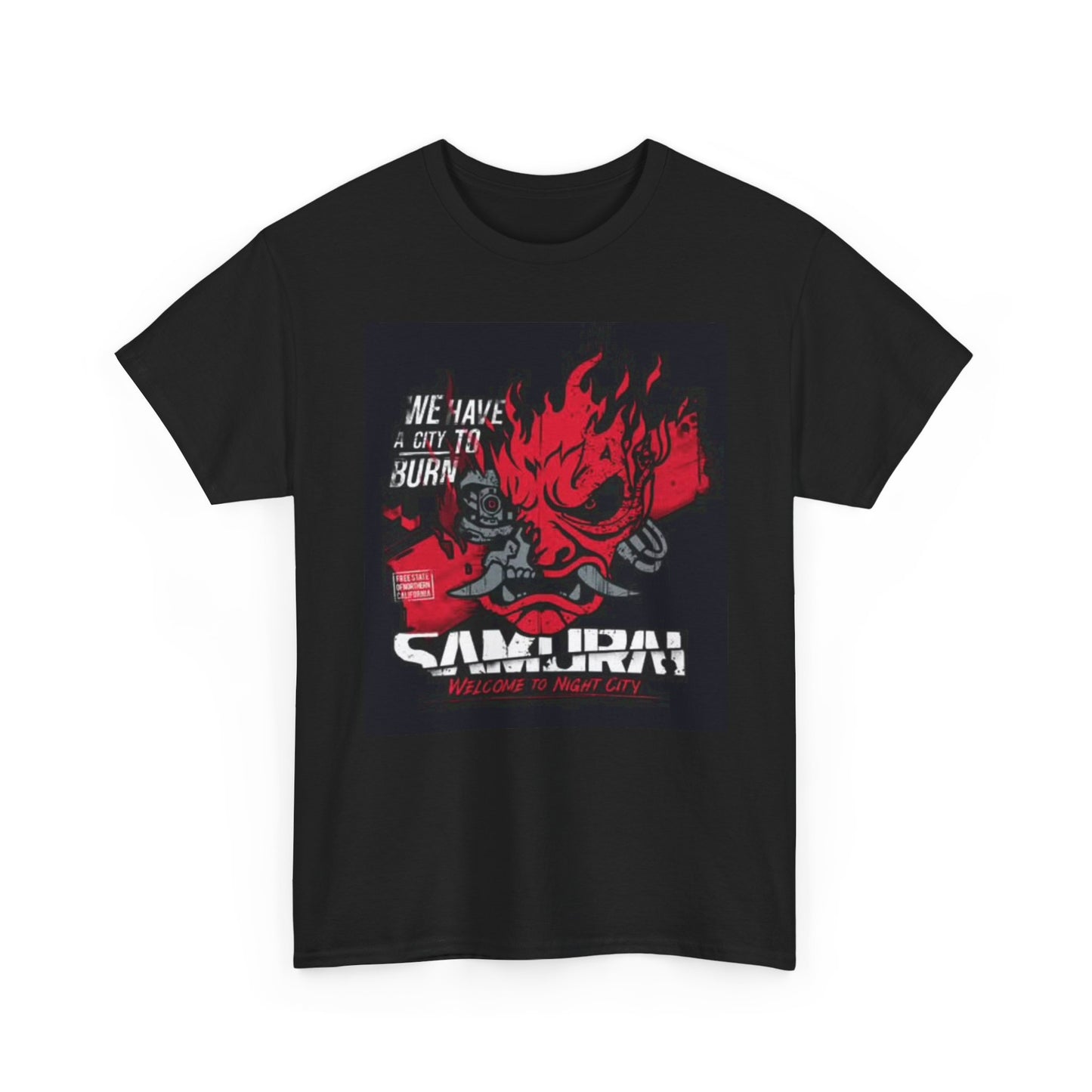 Samurai Graphic T Shirt Vintage Art Unisex Heavy Cotton Tee