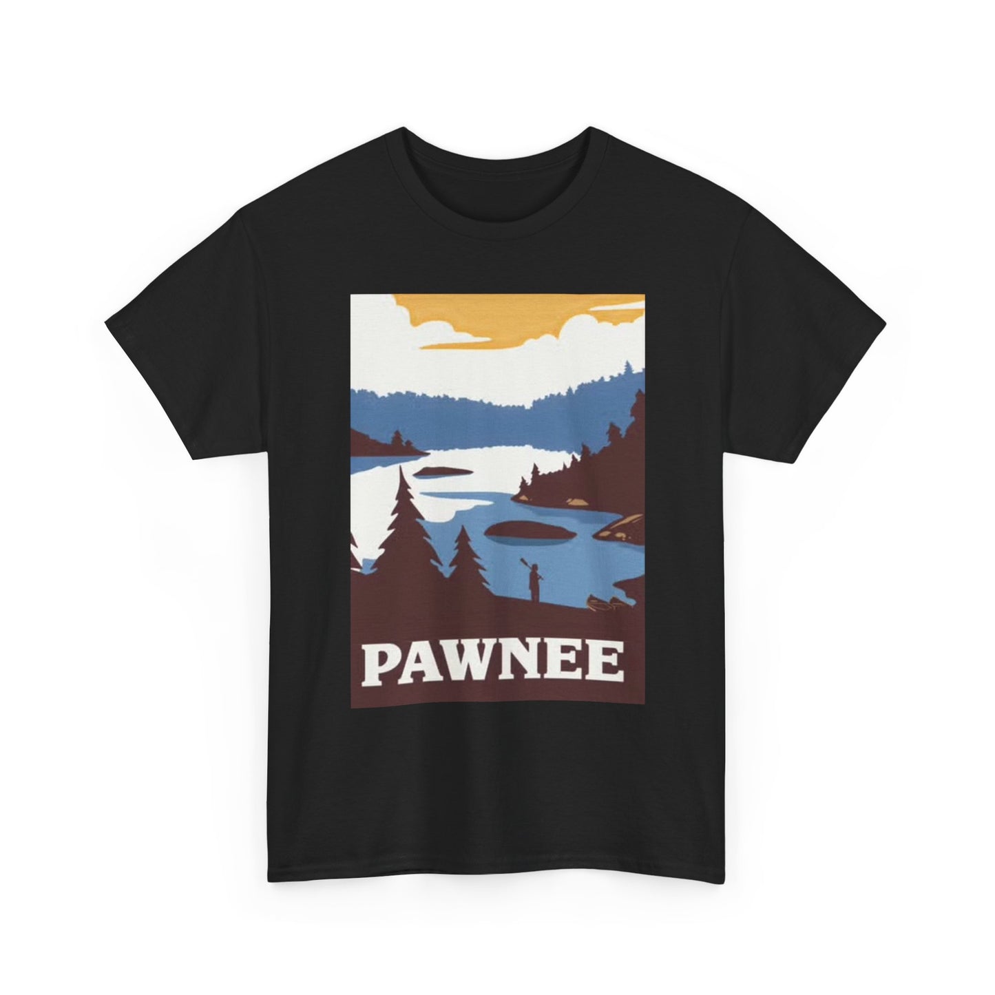 Pawnee Parks And Recreation T Shirt BRAND NEW Apparel Unisex Heavy Cotton Tee