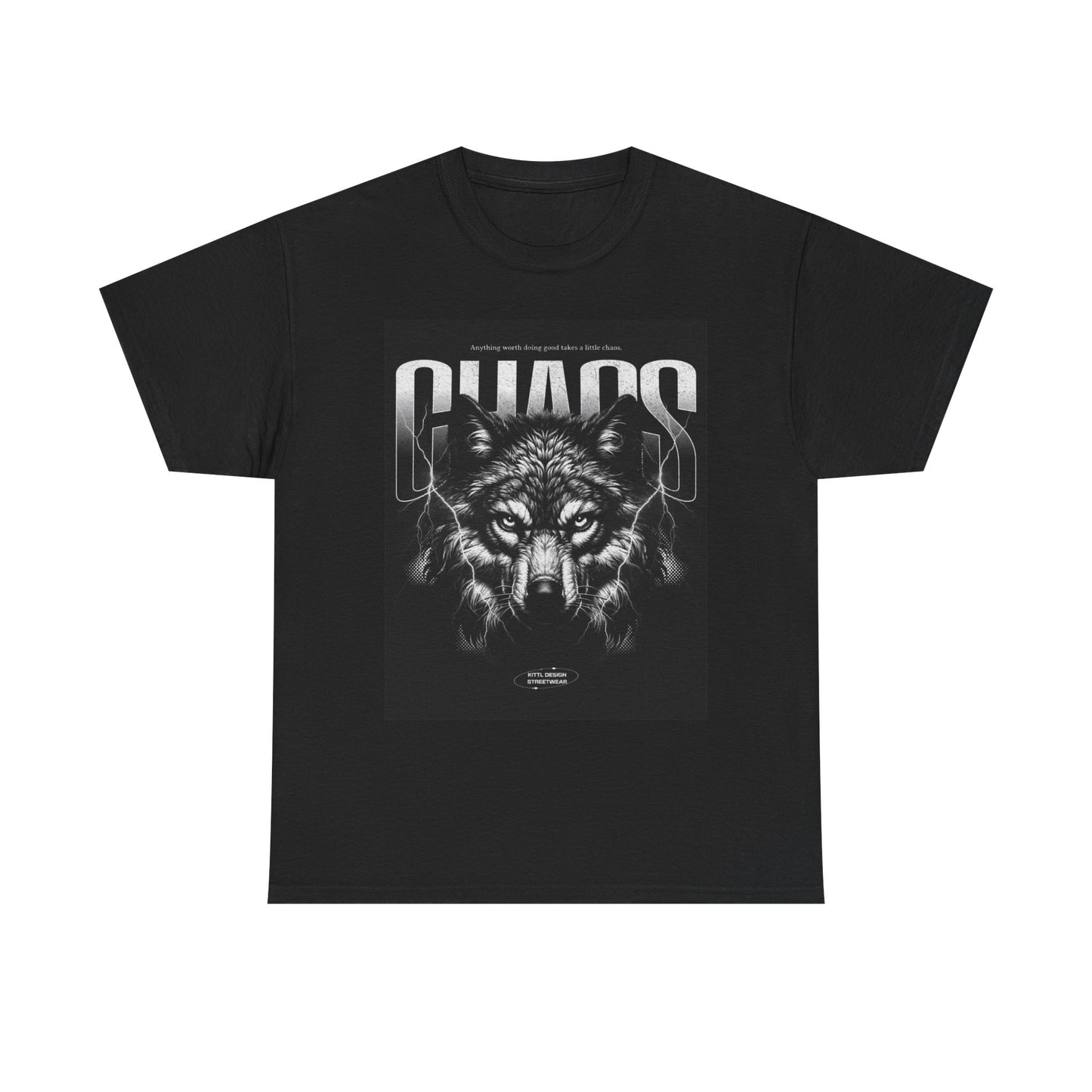 Chaos Wolf Graphic T Shirt Apparel Heavy Cotton Tee Small-5xl NEW