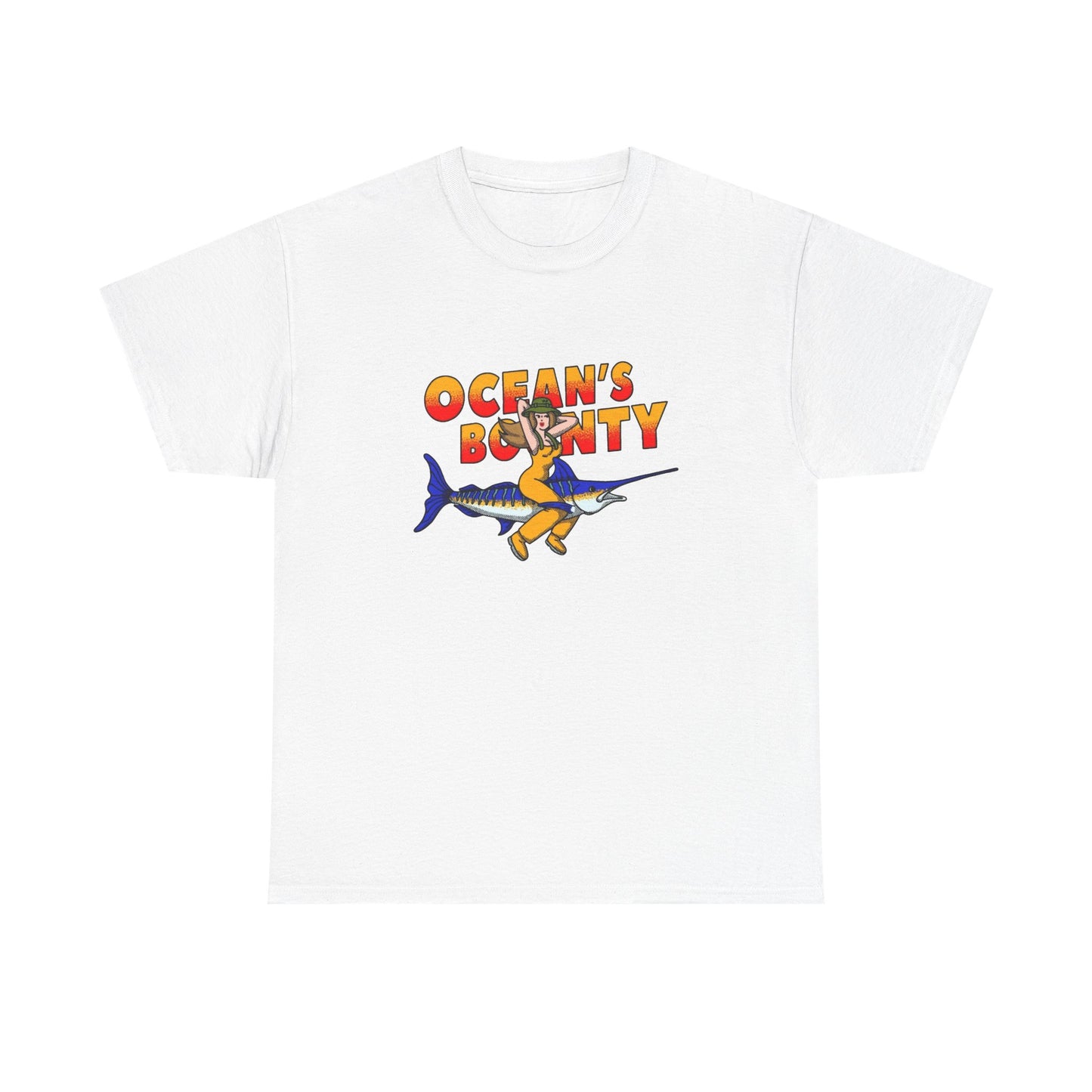 Oceans Bounty Fishing Graphic T Shirt NEW ADULT TEE VINTAGE
