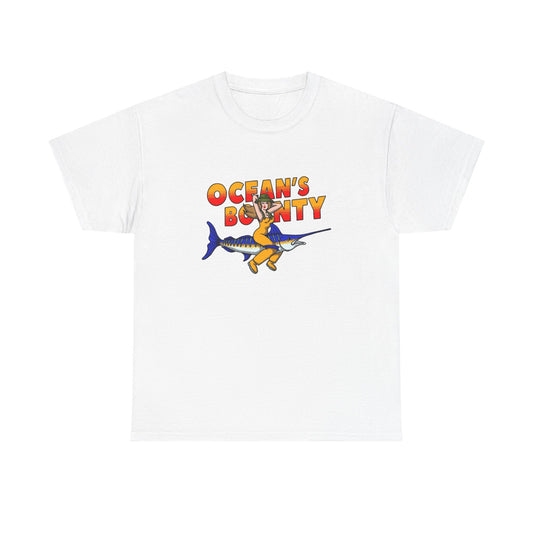 Oceans Bounty Fishing Graphic T Shirt NEW ADULT TEE VINTAGE