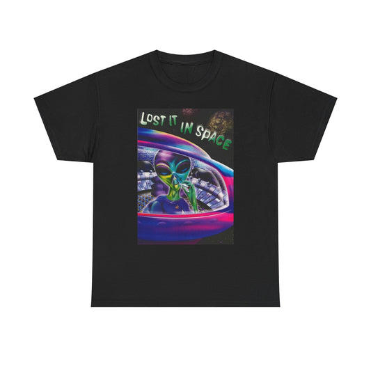 Lost In Space Aliens T Shirt Unisex Heavy Cotton Vintage Gift NEW