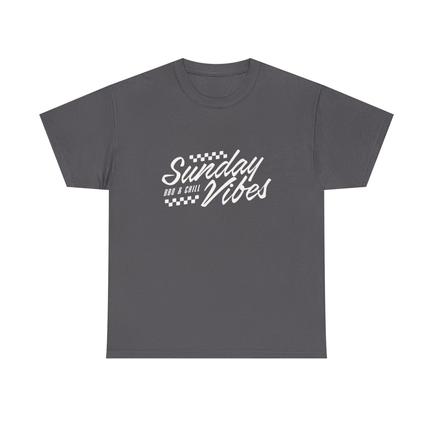 Sunday Vibes BBQ And Chill Graphic T Shirt Unisex Heavy Cotton Tee