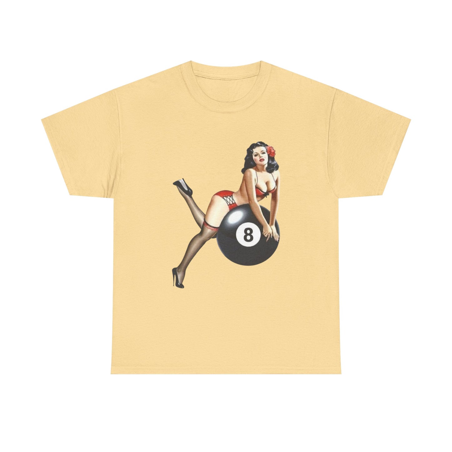 8ball Pin Up Model Graphic T Shirt NEW ADULT