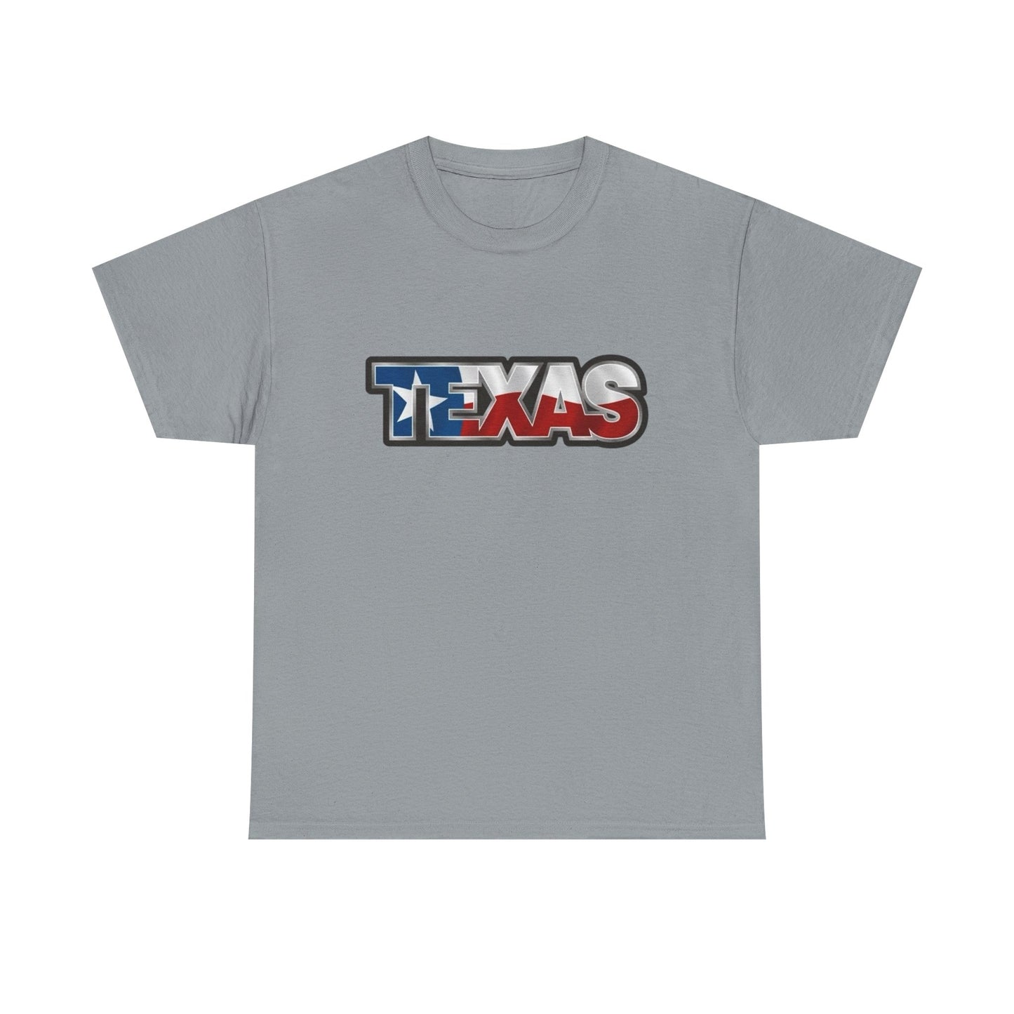 Texas American Flag USA BBQ Graphic T Shirt NEW GIFT Unisex Heavy Cotton Tee