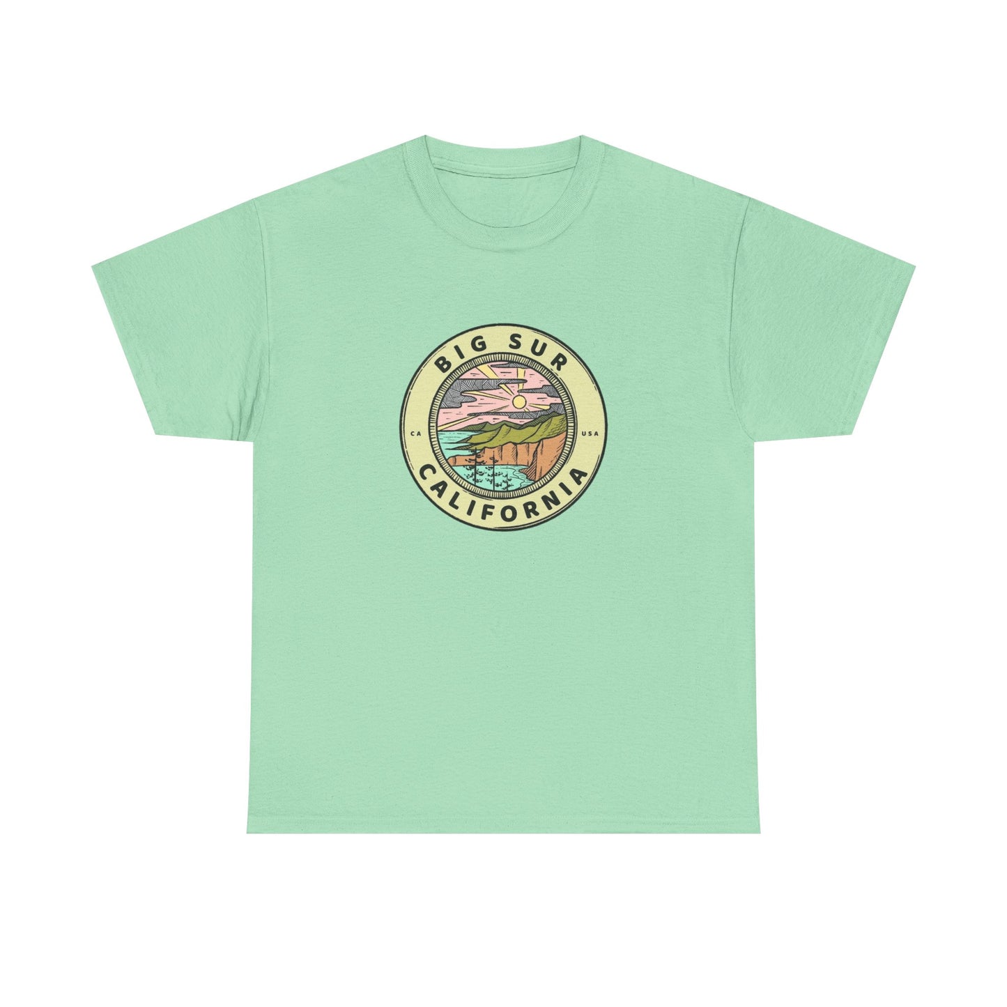 Big Sur California Graphic T Shirt NEW Adult Tee