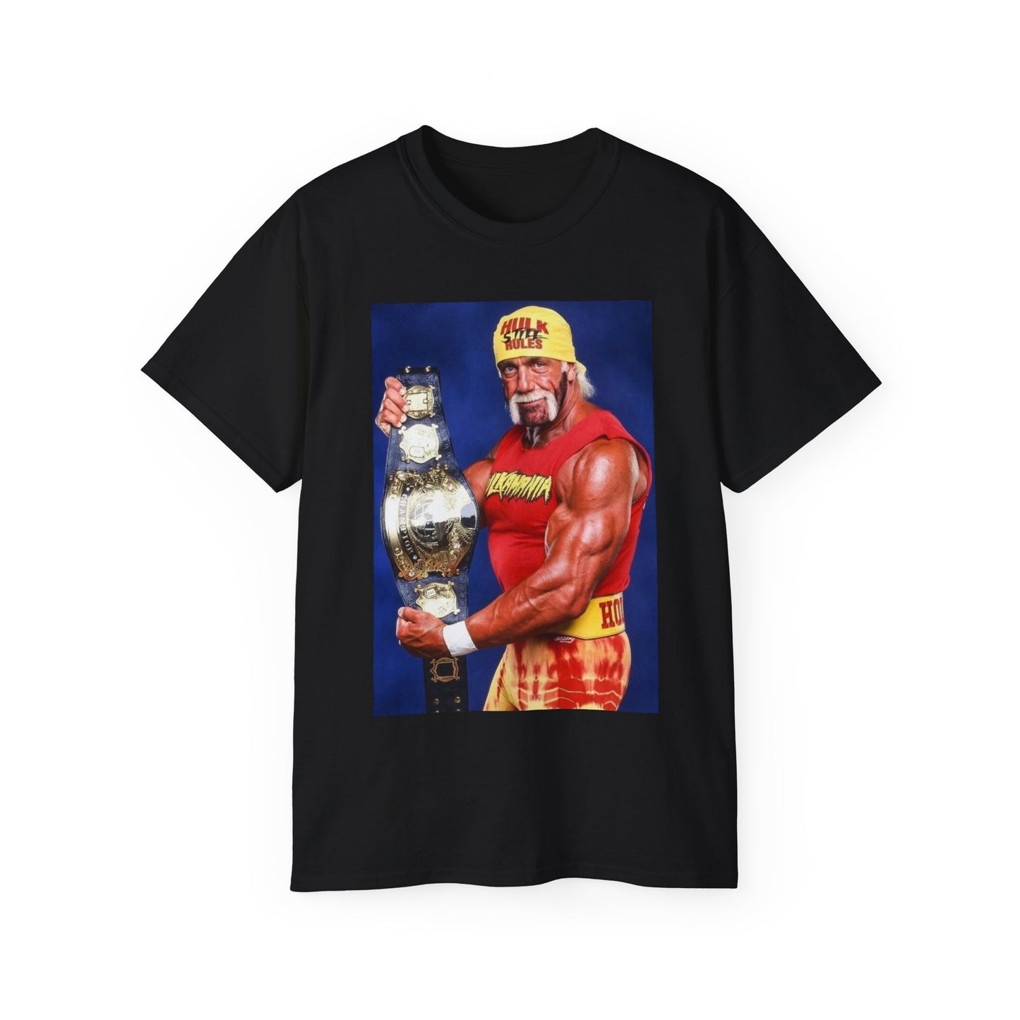WWE wrestling shirt 90s graphic hogan WWF champion vintage Ultra Cotton Tee hulk