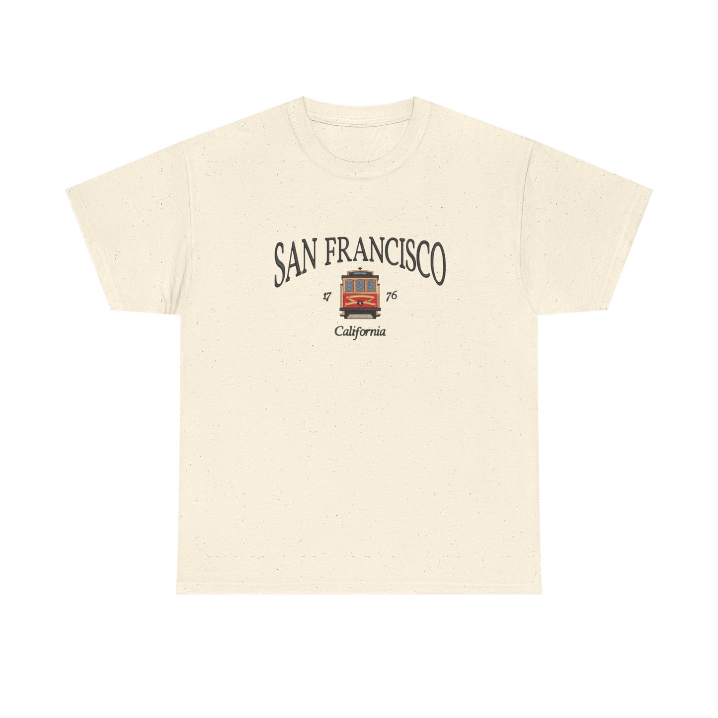 San Francisco California Trolly Graphic T Shirt NEW Unisex Heavy Cotton Tee