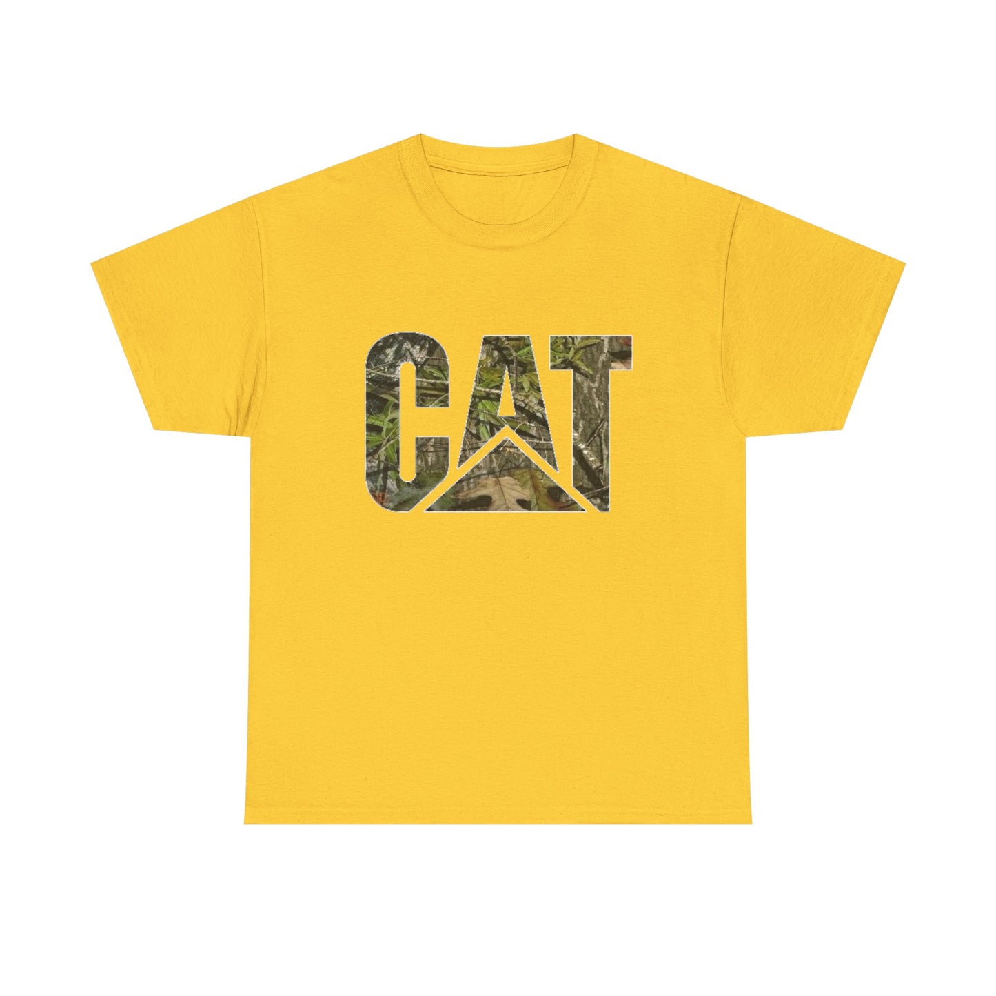 CAT Camo Diesel Equipment Graphic T Shirt Unisex Heavy Cotton Tee NEW