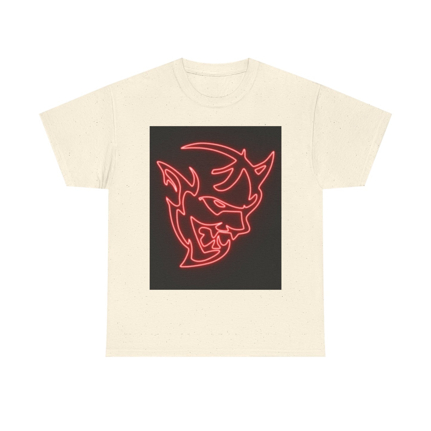 Dodge Demon Tshirt Hellcat Charger Logo Challenger Mopar Unisex Heavy Cotton Tee