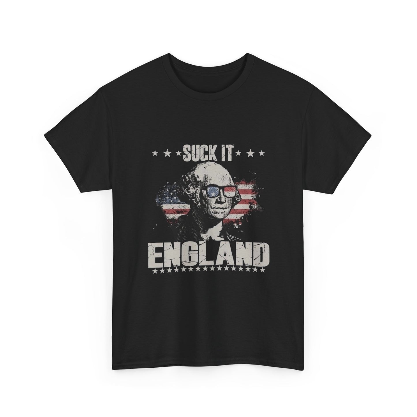 Suck It England Funny USA Graphic T Shirt Unisex Heavy Cotton Tee NEW
