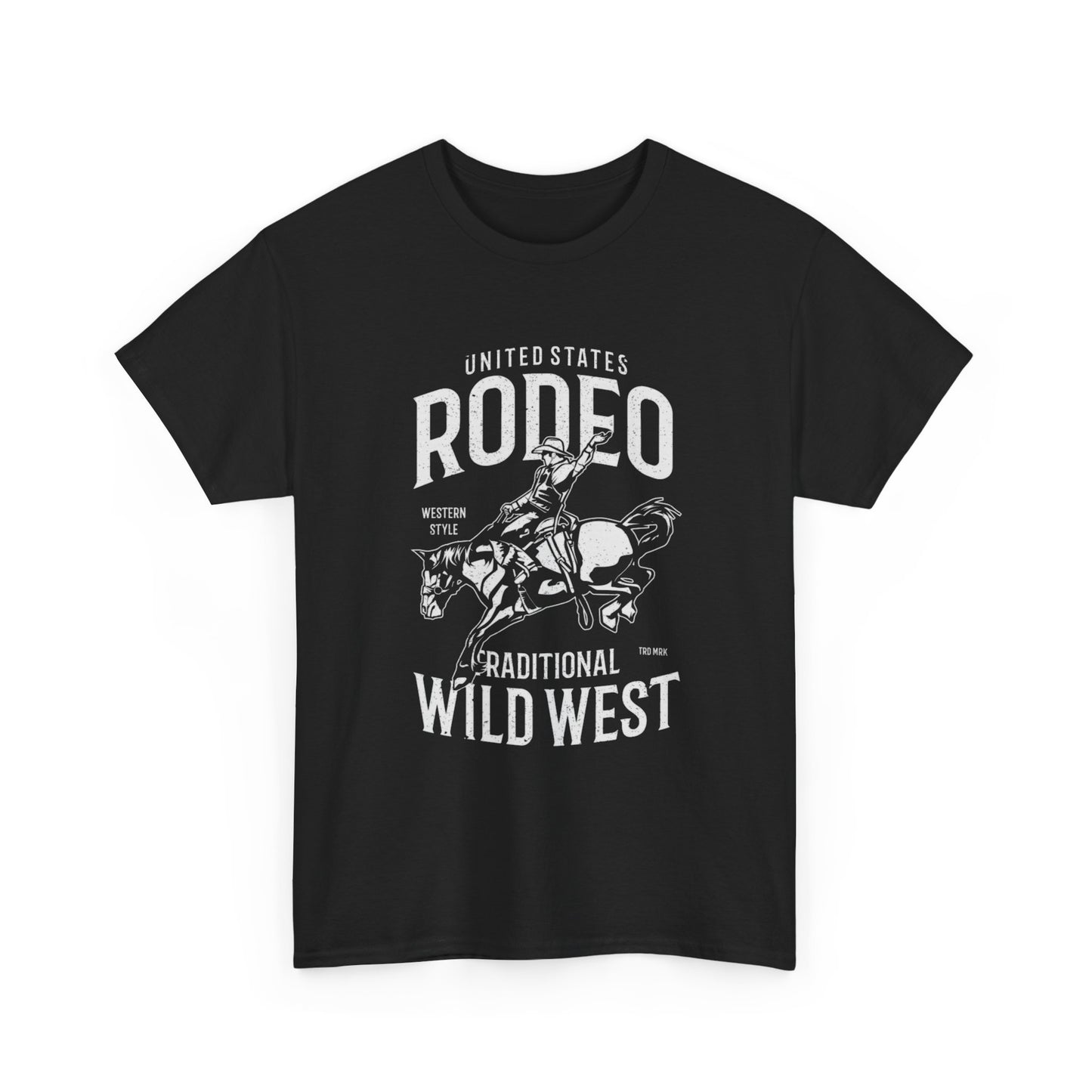 Traditional Wild West Graphic T Shirt ALL SIZES Tee Unisex Heavy Cotton