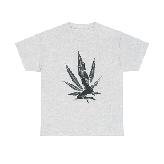 Beautiful Weed Leaf Model T Shirt S-5XL NEW Unisex Cotton Tee