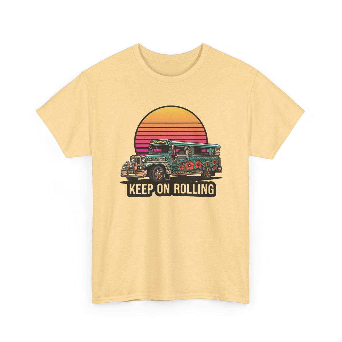 Filipino Graphic T Shirt Men's Bus Classic Retro Heavy Cotton Tee
