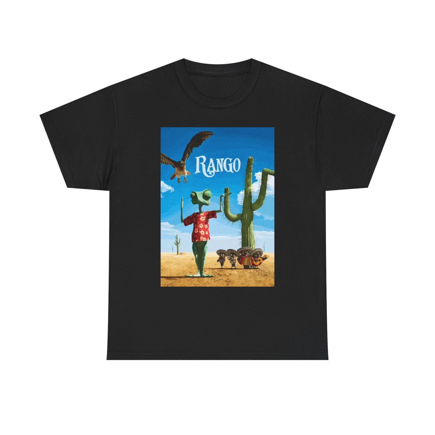 Rango T Shirt BRAND NEW Apparel Unisex Heavy Cotton Tee