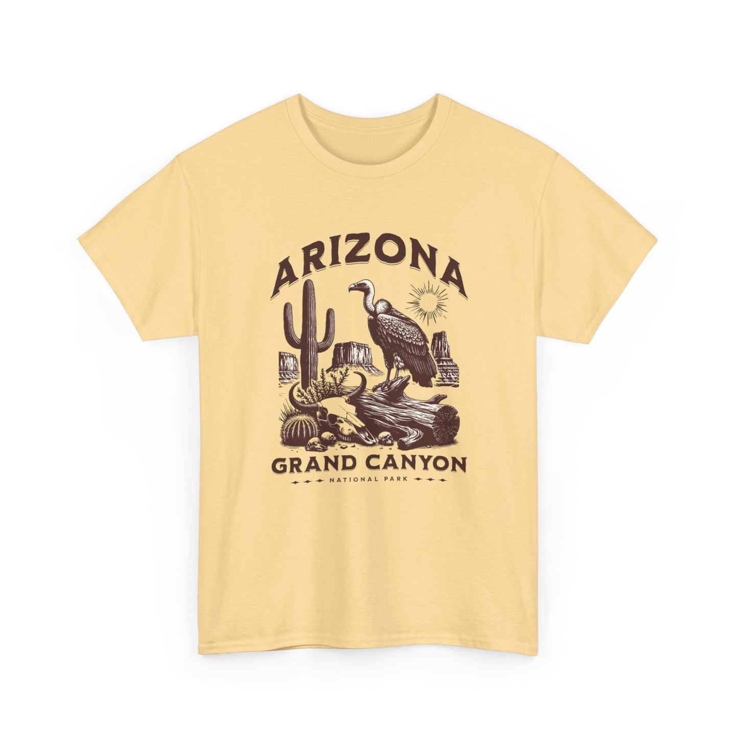 Arizona Grand Canyon Graphic T Shirt Unisex Heavy Cotton Tee