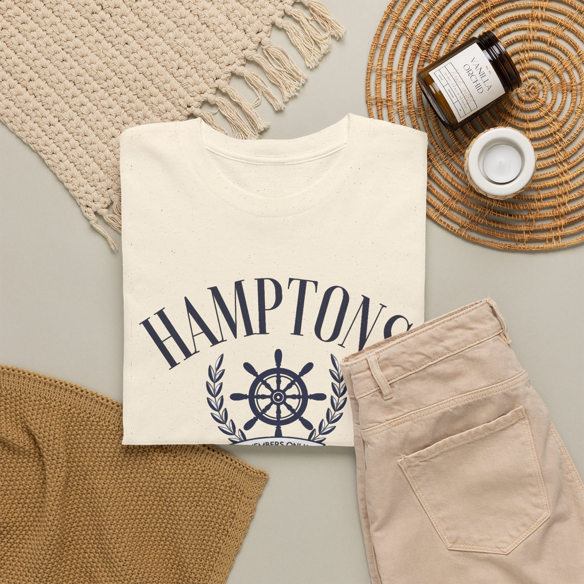 Hampton's Social Club Graphic T Shirt Men's Vintage Heavy Cotton Tee