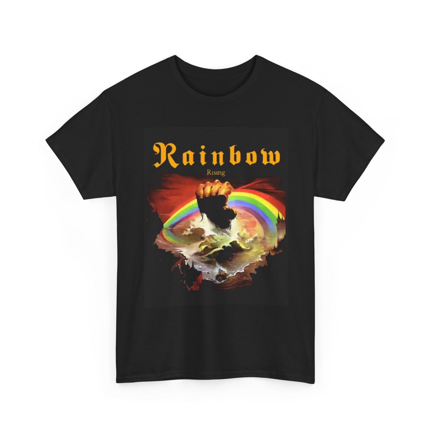 Rainbow Graphic T Shirt Retro Merch Unisex Heavy Cotton Tee