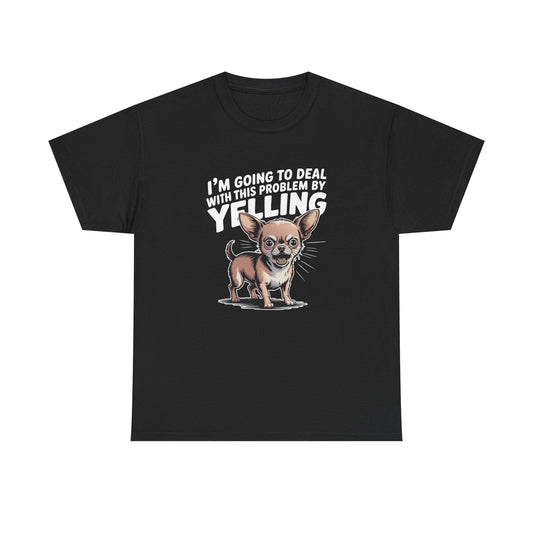 Funny Chihuahua Dog Barking Graphic T Shirt ADULT NEW