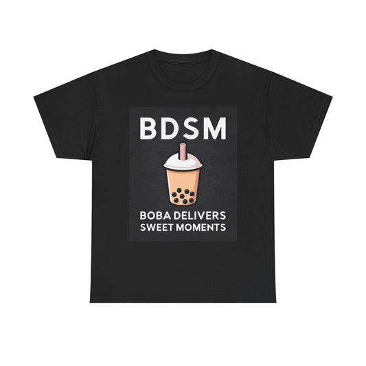 Boba Tea T Shirt Funny BDSM Unisex Heavy Cotton Tee