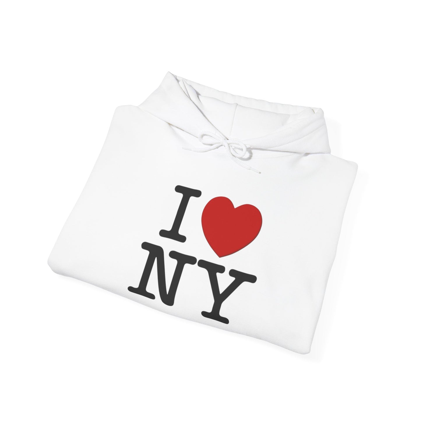 I Love New York Vintage Graphic Hoodie Unisex Heavy Blend™ Hooded Sweatshirt
