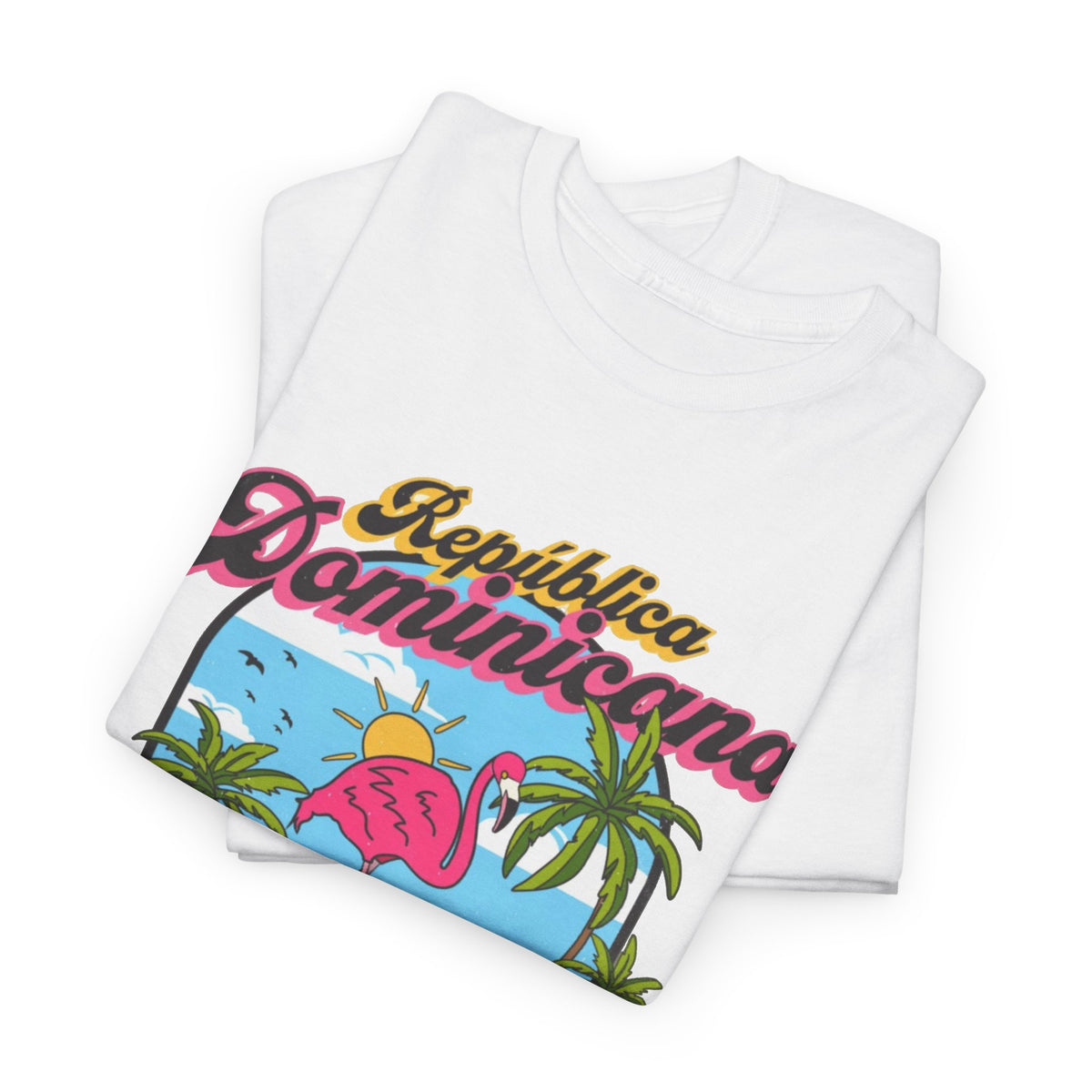 Dominican Republic T-Shirt Retro Graphic Men's Heavy Cotton Tee