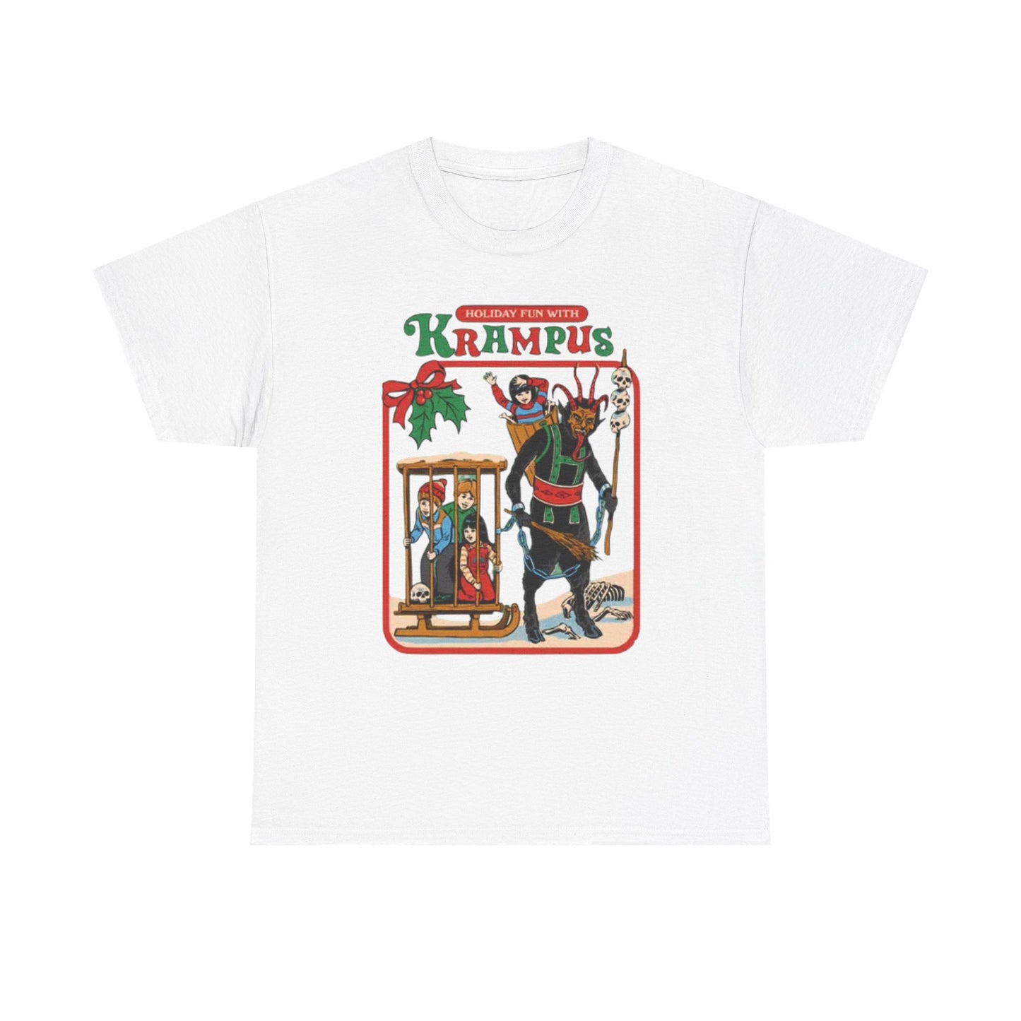 Holiday Fun With krampus Funny Graphic T Shirt Christmas Merry Unisex Holidays