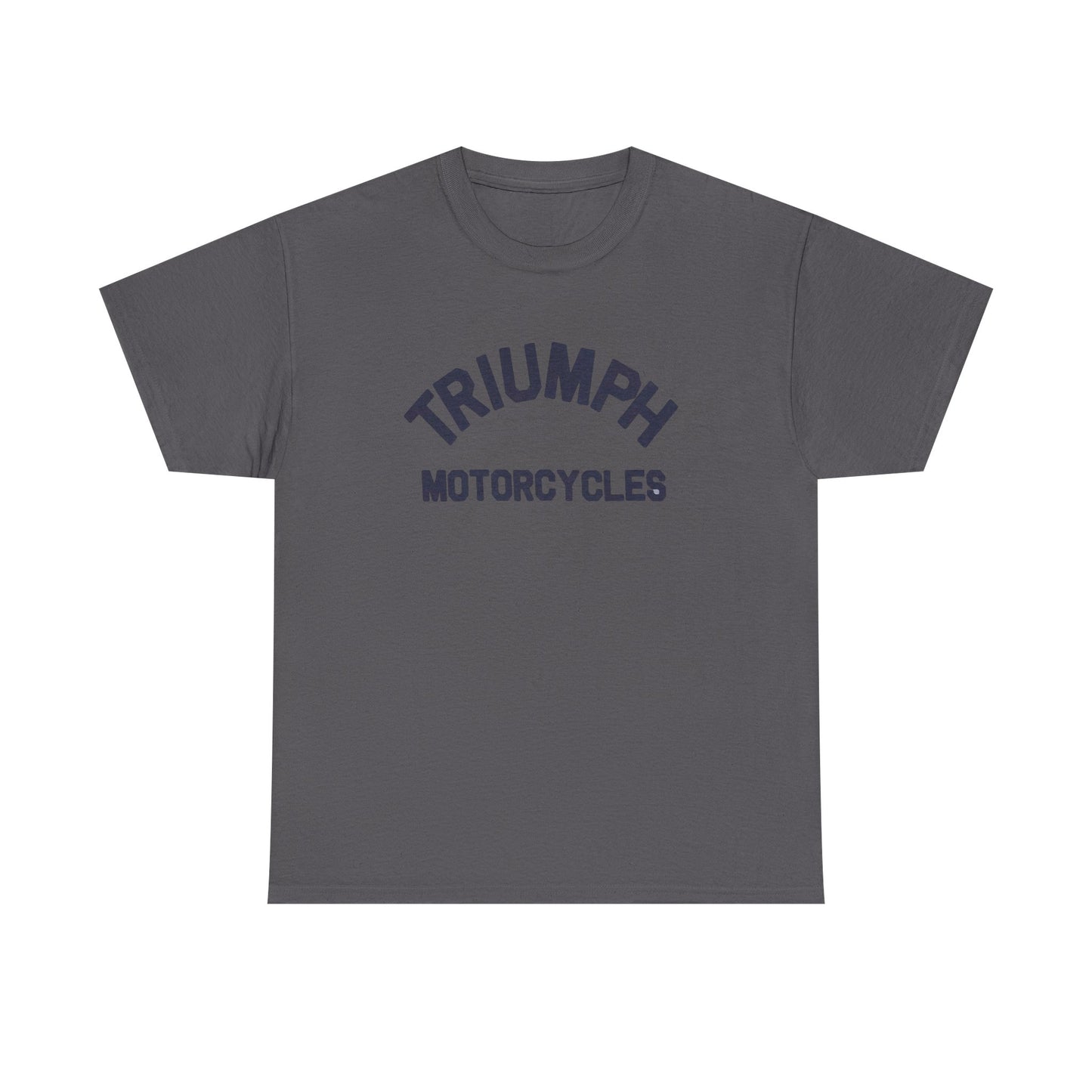 Triumph Motorcycles Tshirt Vintage Logo Classic Fit Unisex Heavy Cotton Tee