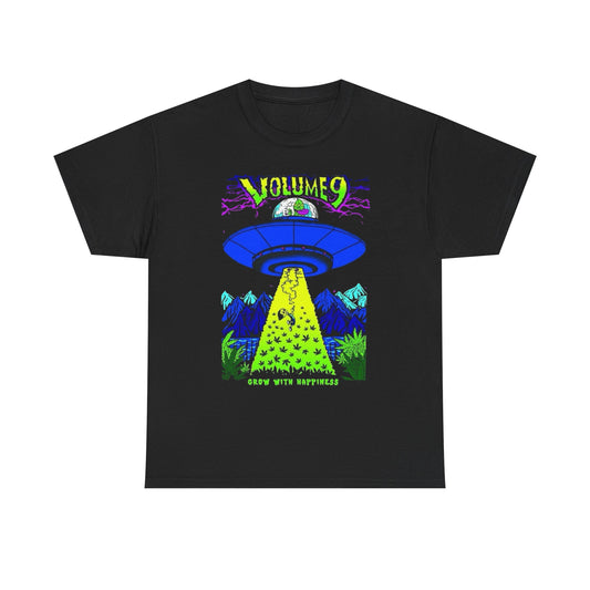 Grow With Happiness Weed Graphic T Shirt NEW S-5XL Unisex Heavy Cotton Tee