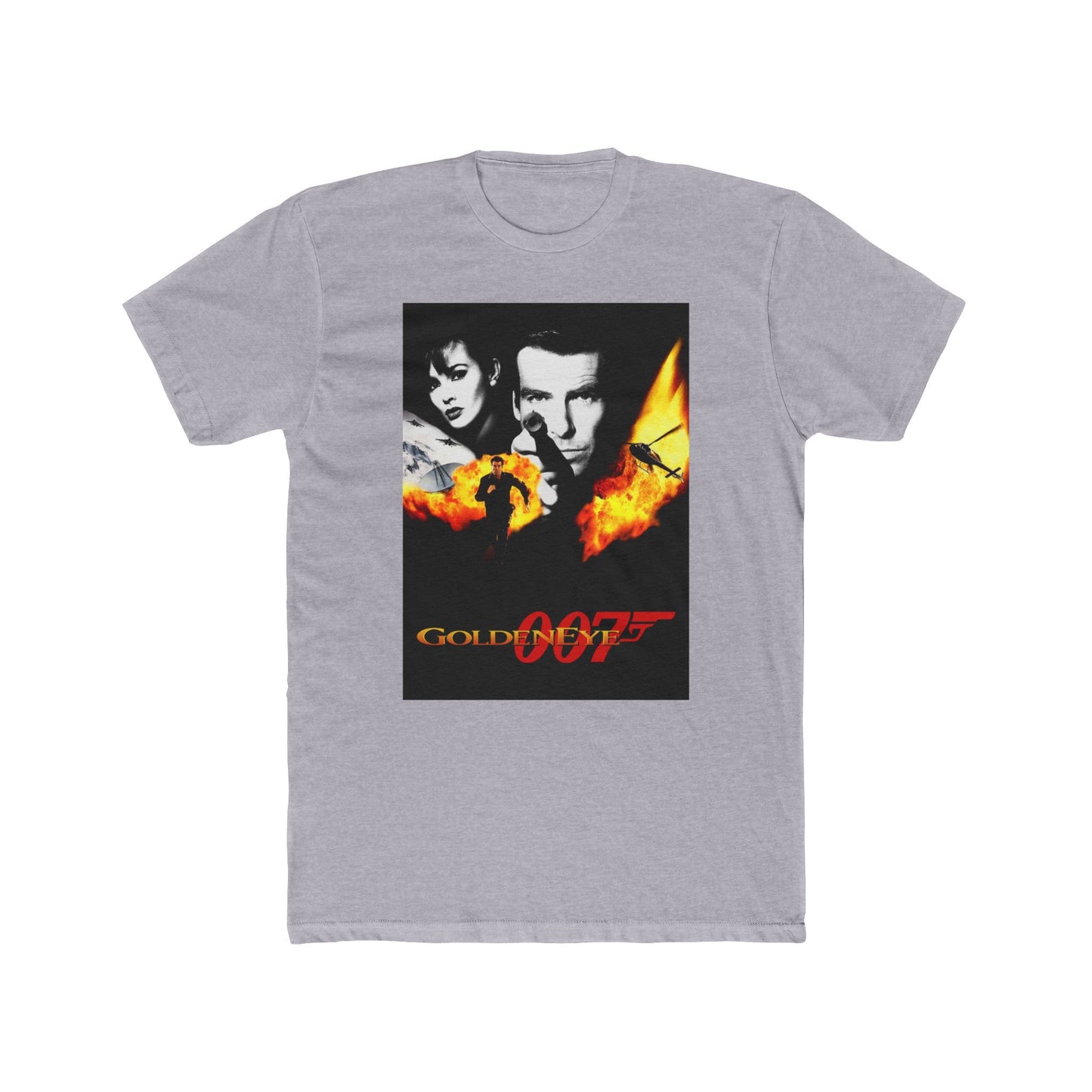 Golden eye bond 90s gamer retro gaming sailor jerrry vintage Men's Cotton Crew