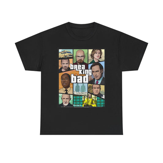 Breaking Bad Graphic T Shirt Vintage Grand Theft Auto Unisex Heavy Cotton Tee