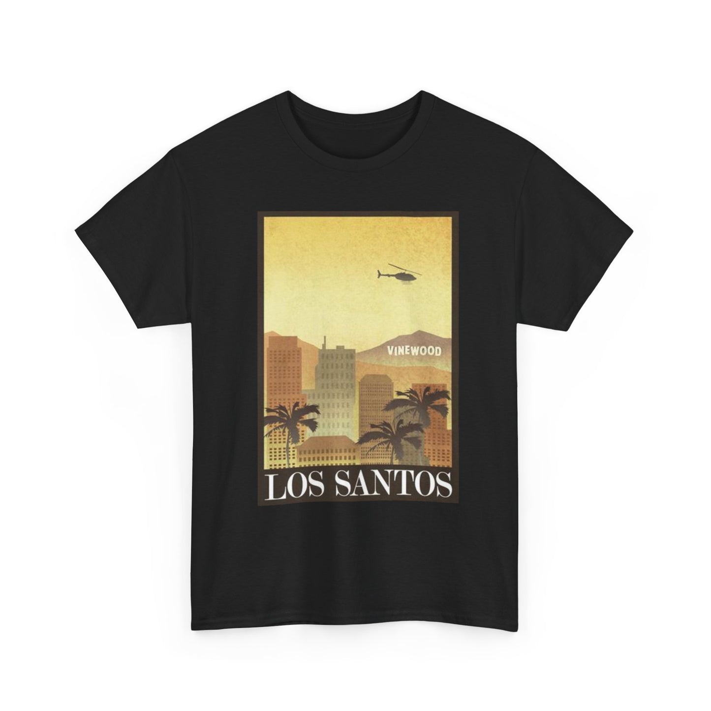Los Santos GTA Graphic T Shirt Grand Theft Auto Game Unisex Heavy Cotton Tee
