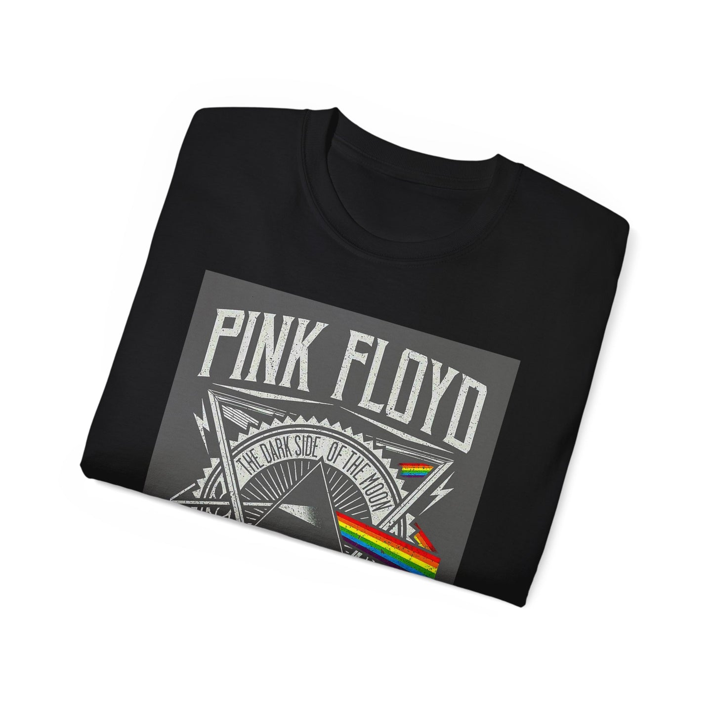Pink Floyd Tshirt retro art rainbow rock band vintage tee Ultra Cotton Tee