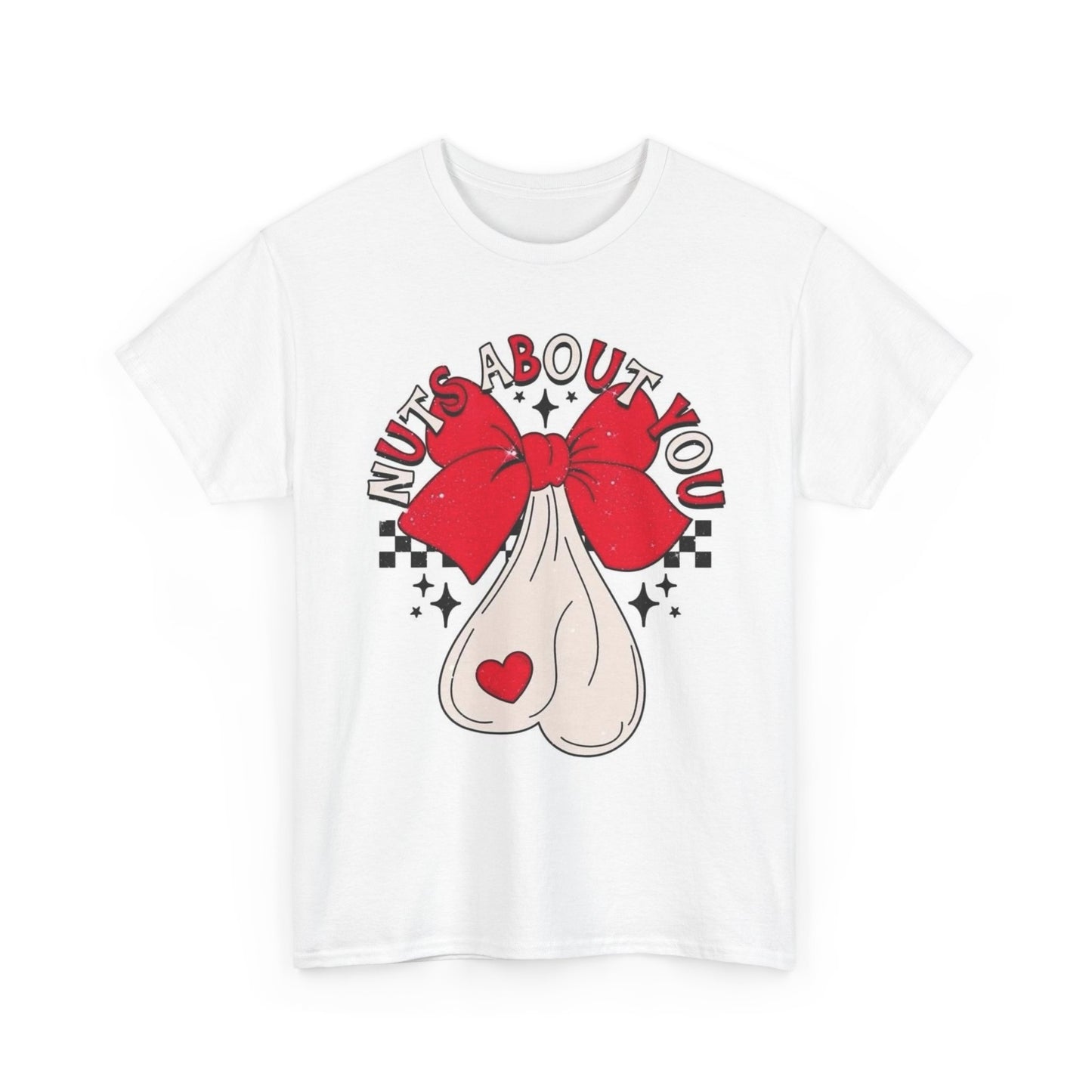 Nuts About You Funny Graphic T Shirt Love Jokes Husband Unisex Heavy Cotton Tee