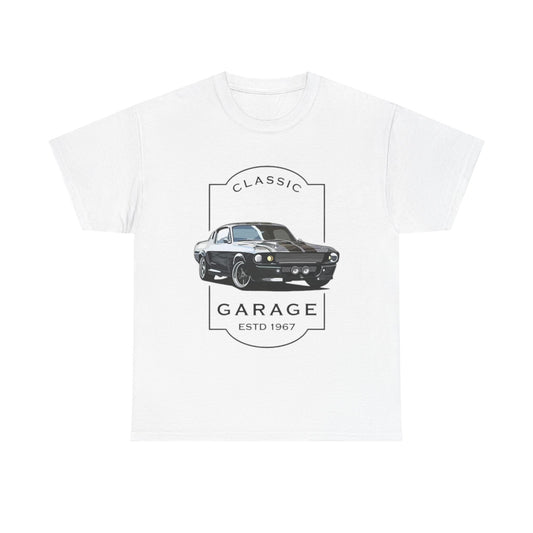 Classic Mustang Fastback T Shirt Retro Muscle Unisex Heavy Cotton Tee