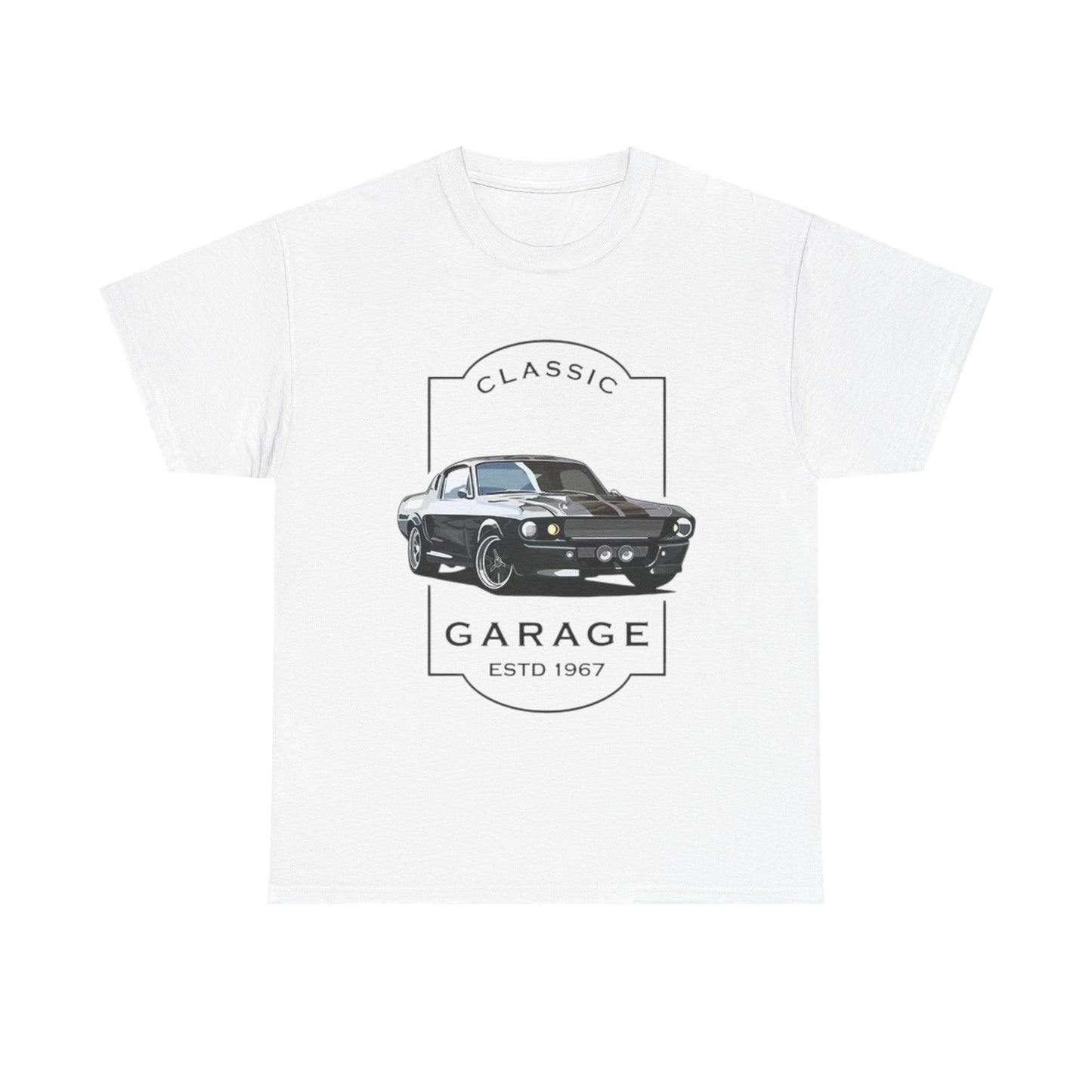 Classic Mustang Fastback T Shirt Retro Muscle Unisex Heavy Cotton Tee
