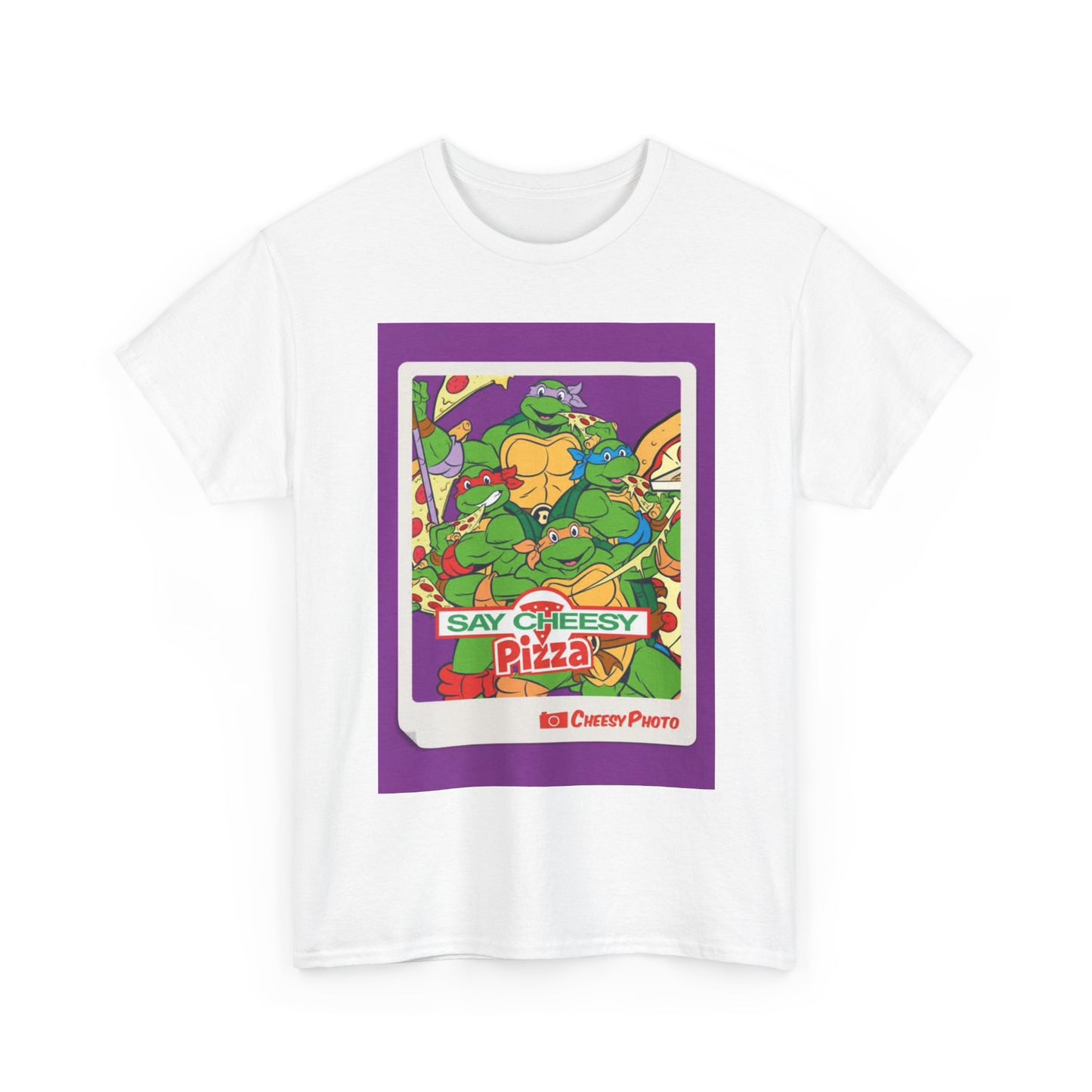 Pizza Party Cartoon Tshirt Ninja Graphic Funko Turtles Unisex Heavy Cotton Tee
