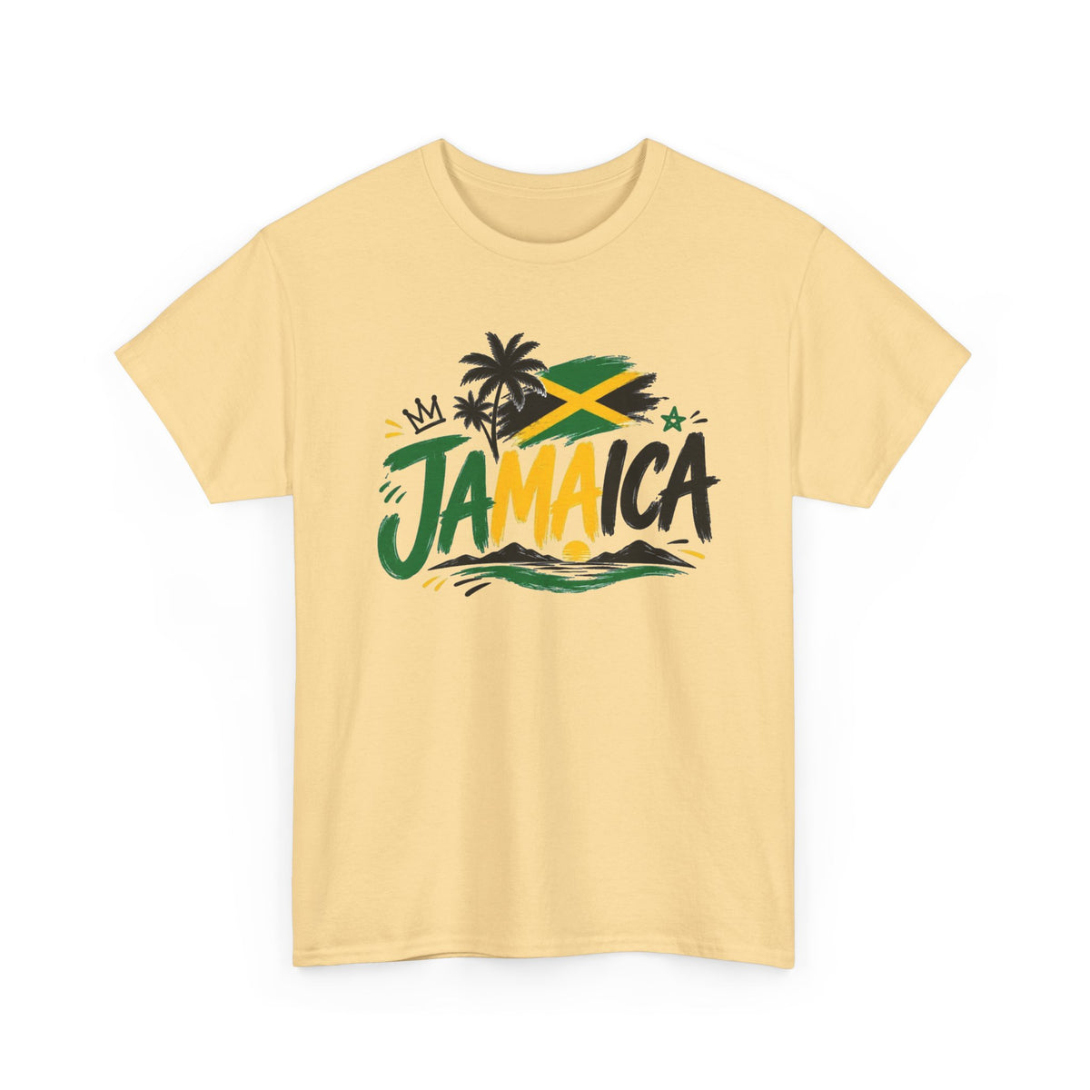 Jamaica Graphic T Shirt Men's Retro Travel Islands Heavy Cotton Tee