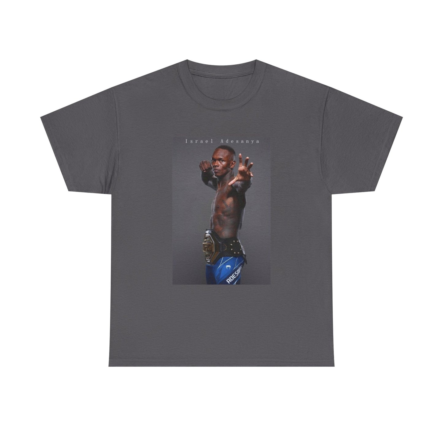 Israel Adesanya Tshirt MMA UFC Merch Champ Graphic Unisex Heavy Cotton Tee